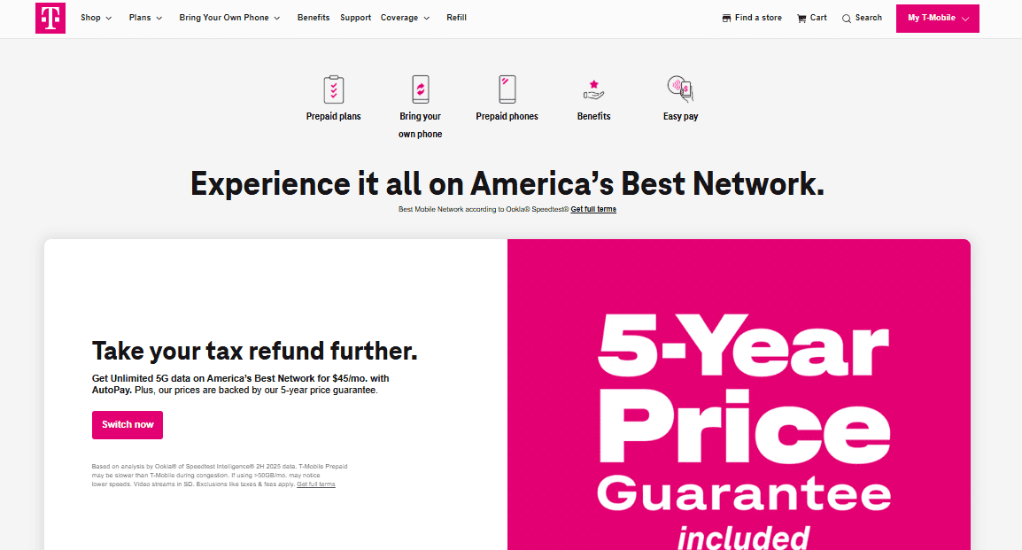 T-Mobile Prepaid: Best No Contract Cell Phone for Unlimited Data
