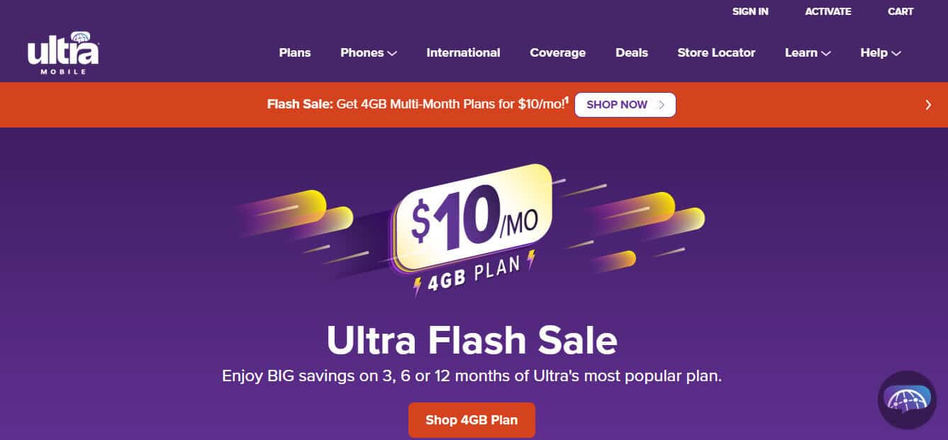 Ultra Mobile: Best No Contract Cell Phone for Low Data Usage