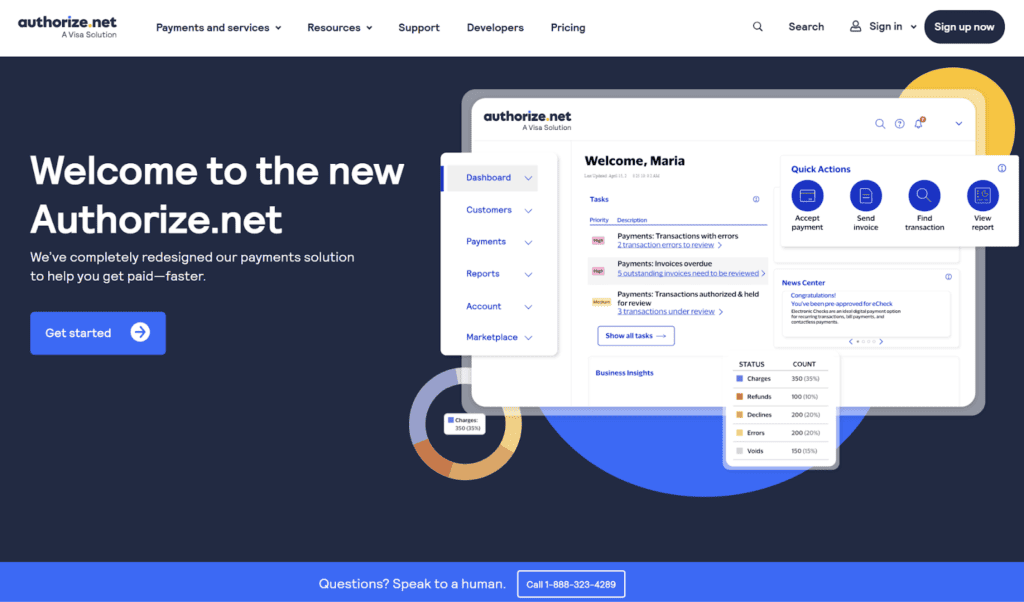 Authorize.net Online Checkout and E-commerce