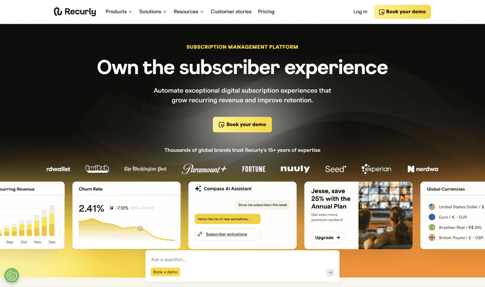 Recurly Recurring Billing and Subscription Management