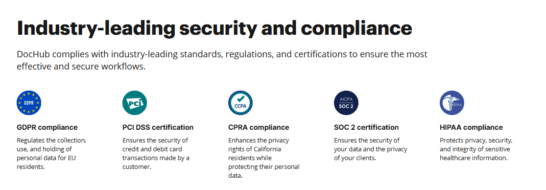 DocHub Security and Privacy
