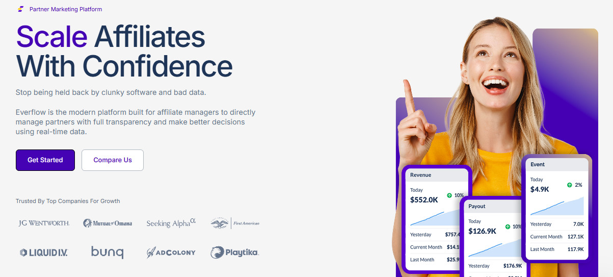 Best Overall for High-Volume Peptide Brands: Everflow