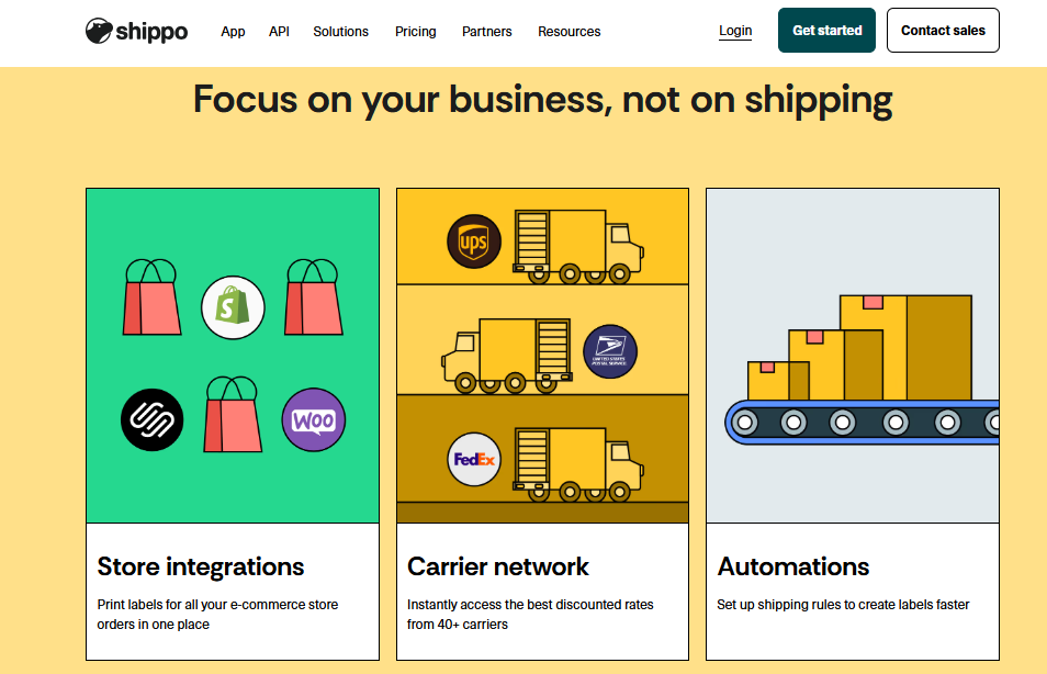 Shippo Web Features