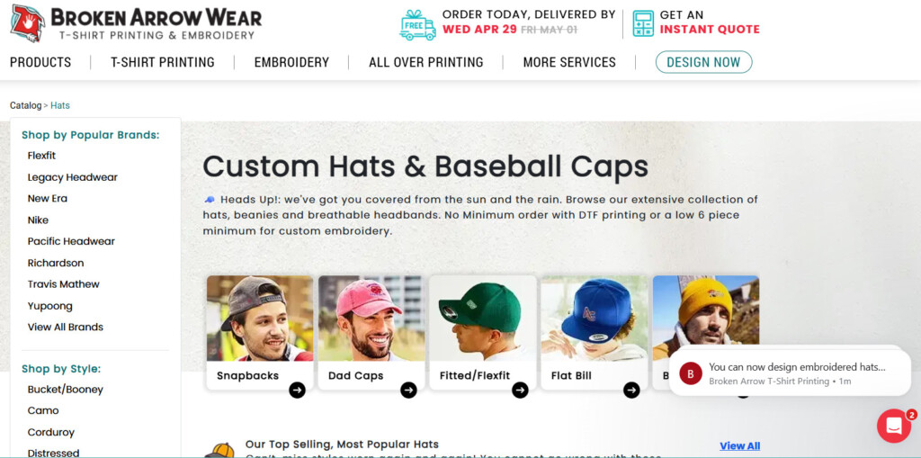 broken arrow head print