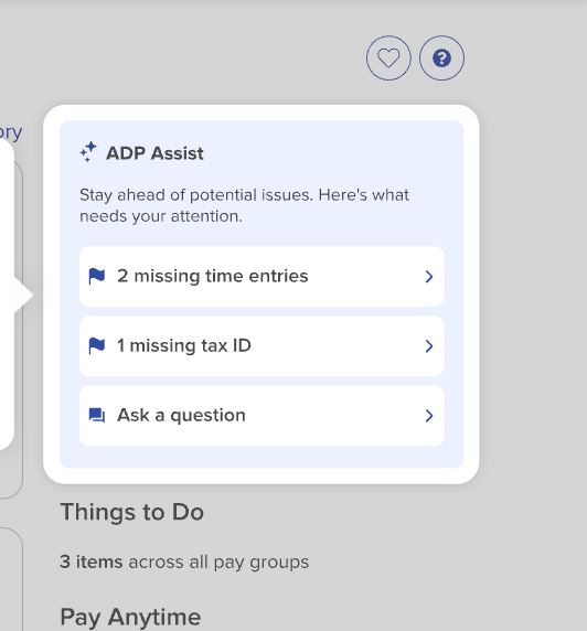 ADP Workforce Now Features