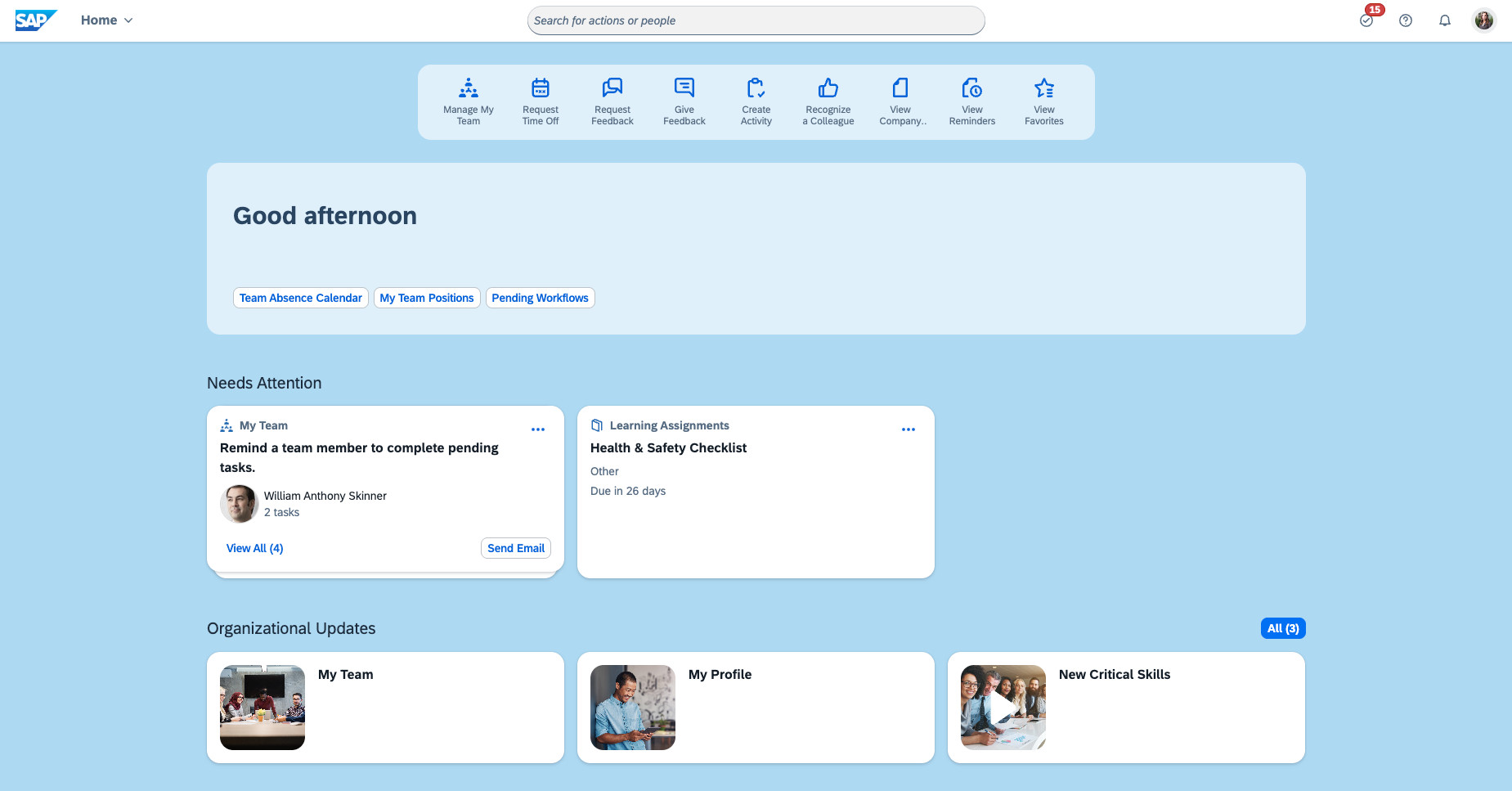 SAP SuccessFactors Features