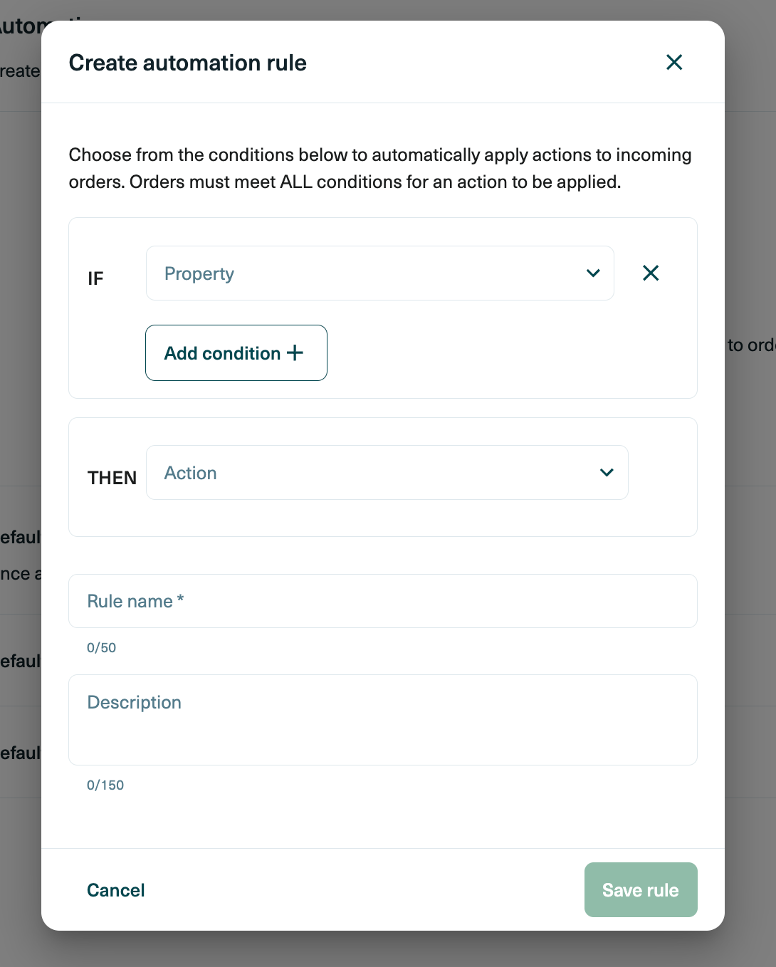 Shippo automation rule