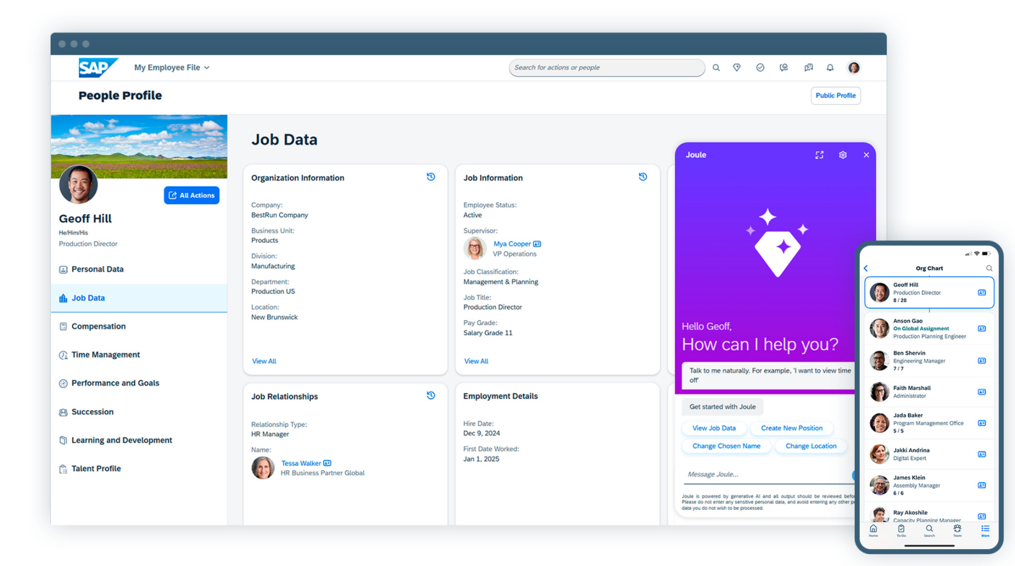 SAP SuccessFactors People Profile