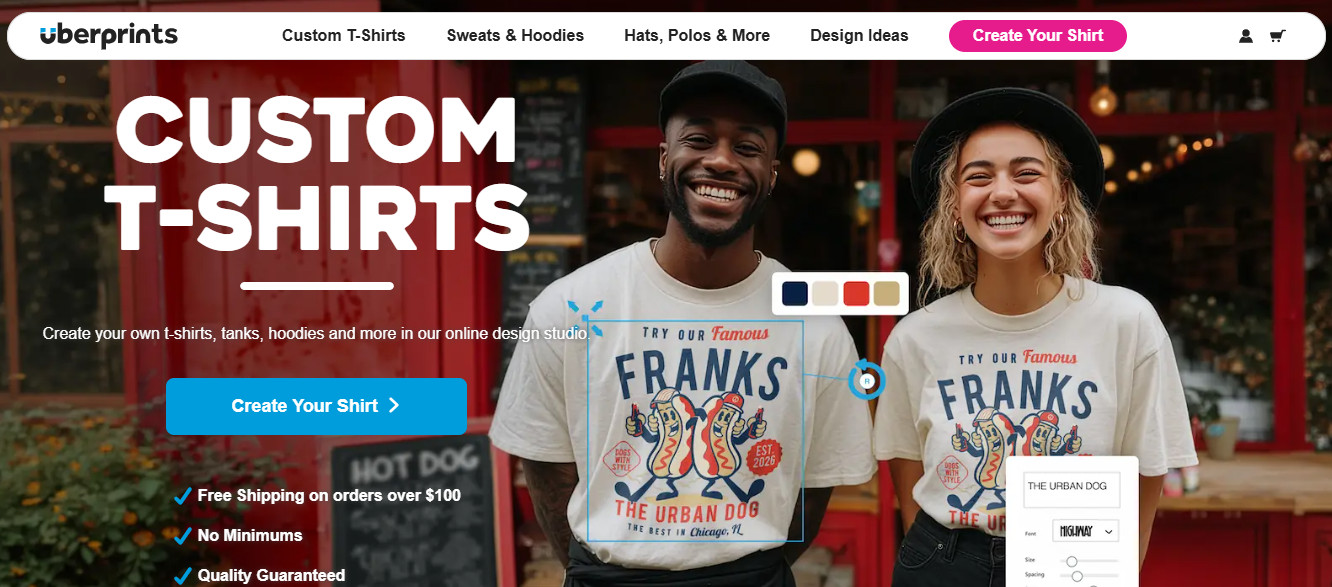 UberPrints: Best for Simple Merch or Small Batches