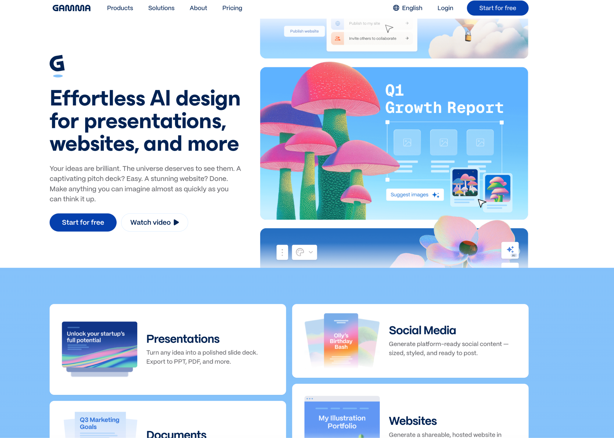 Gamma - Best Overall for Beautiful AI-Generated Presentations