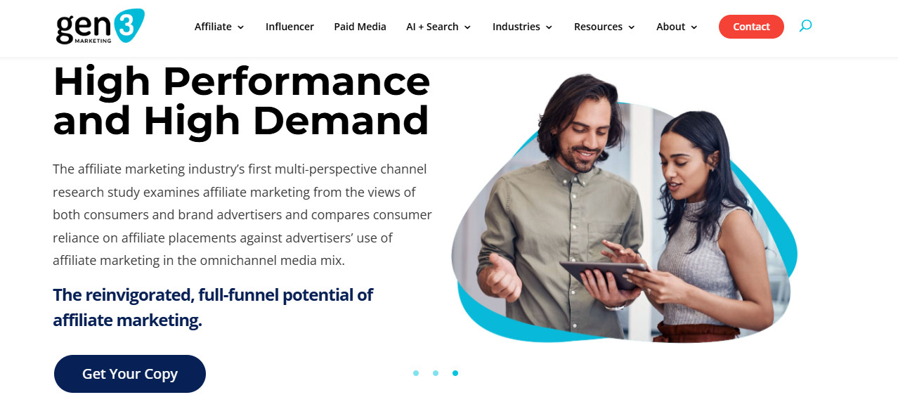 Gen3 Marketing: Best for Enterprise Brands Managing High-Volume Traditional Affiliate Structures