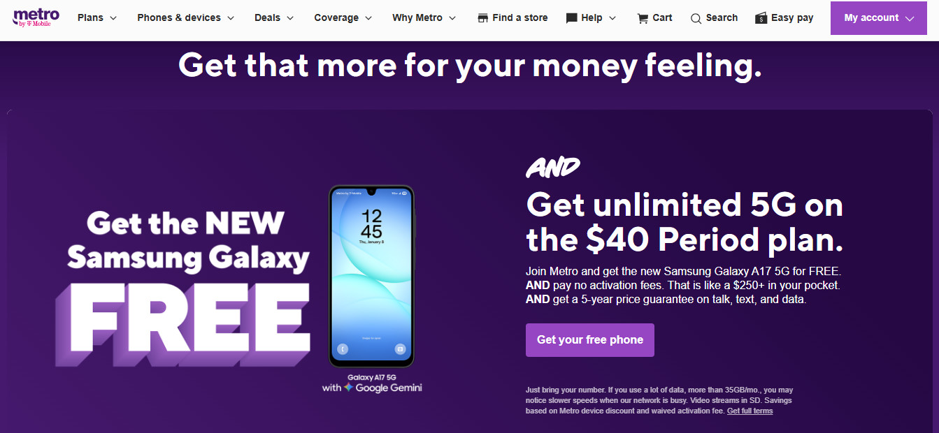 Metro by T-Mobile Alternative