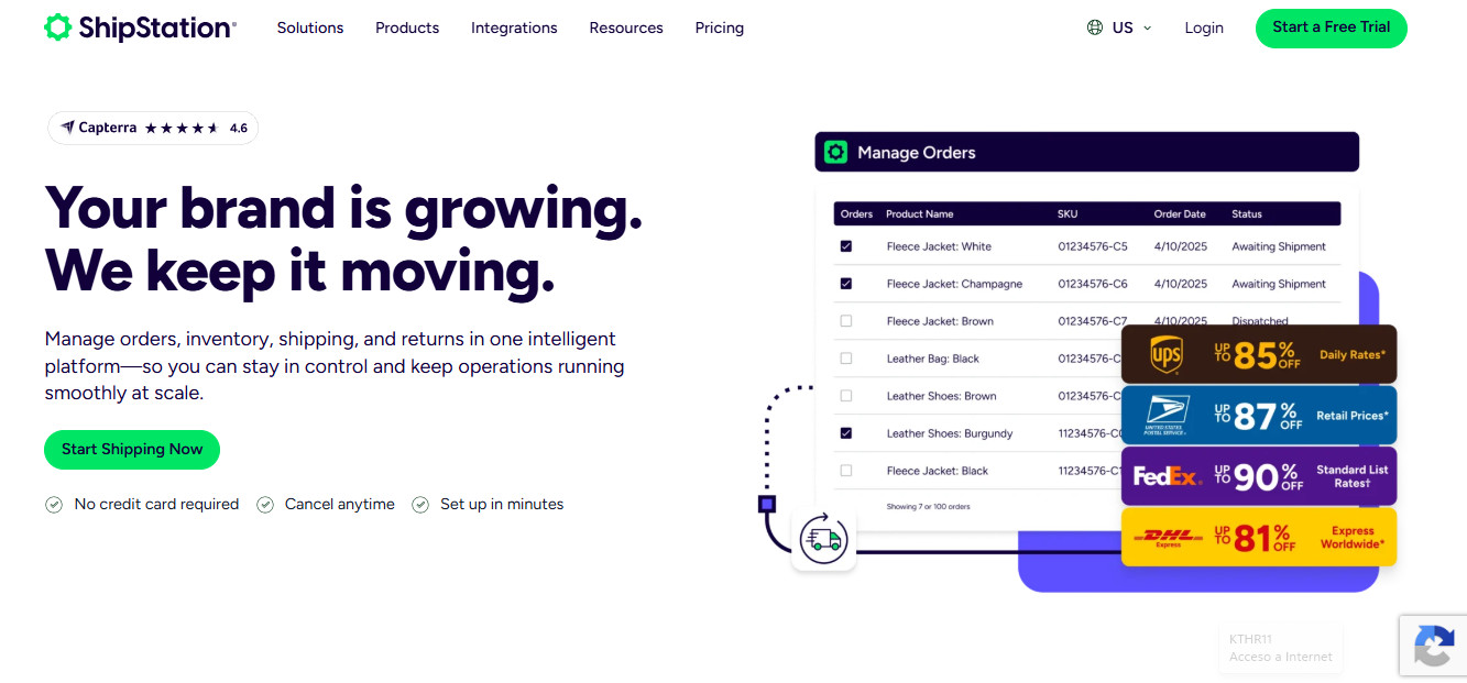 ShipStation: Best for High-Volume Etsy Shops