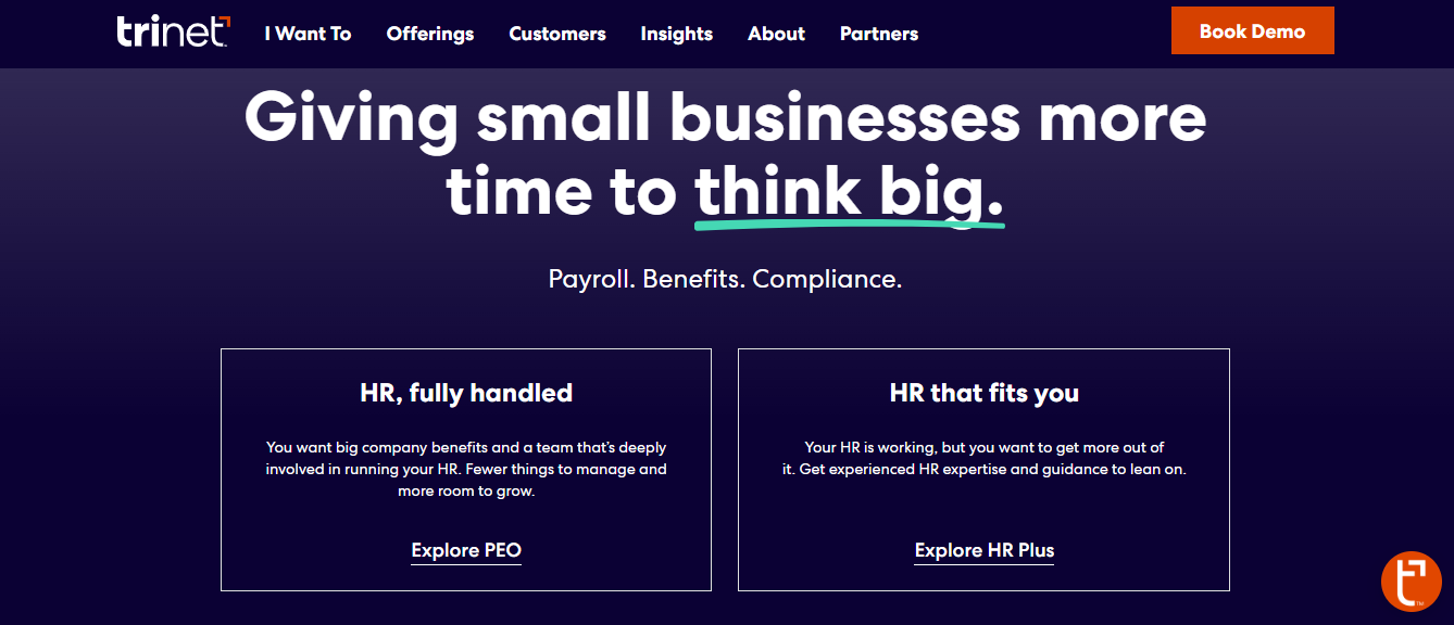 TriNet: Best for Industry‑Specific PEO Support and High‑Touch HR