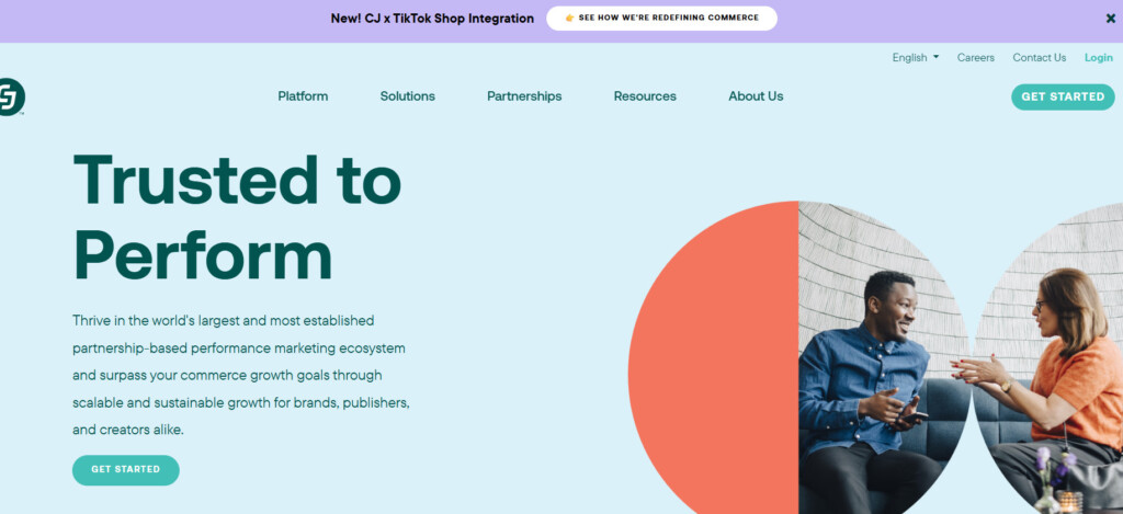 cj affiliate homepage