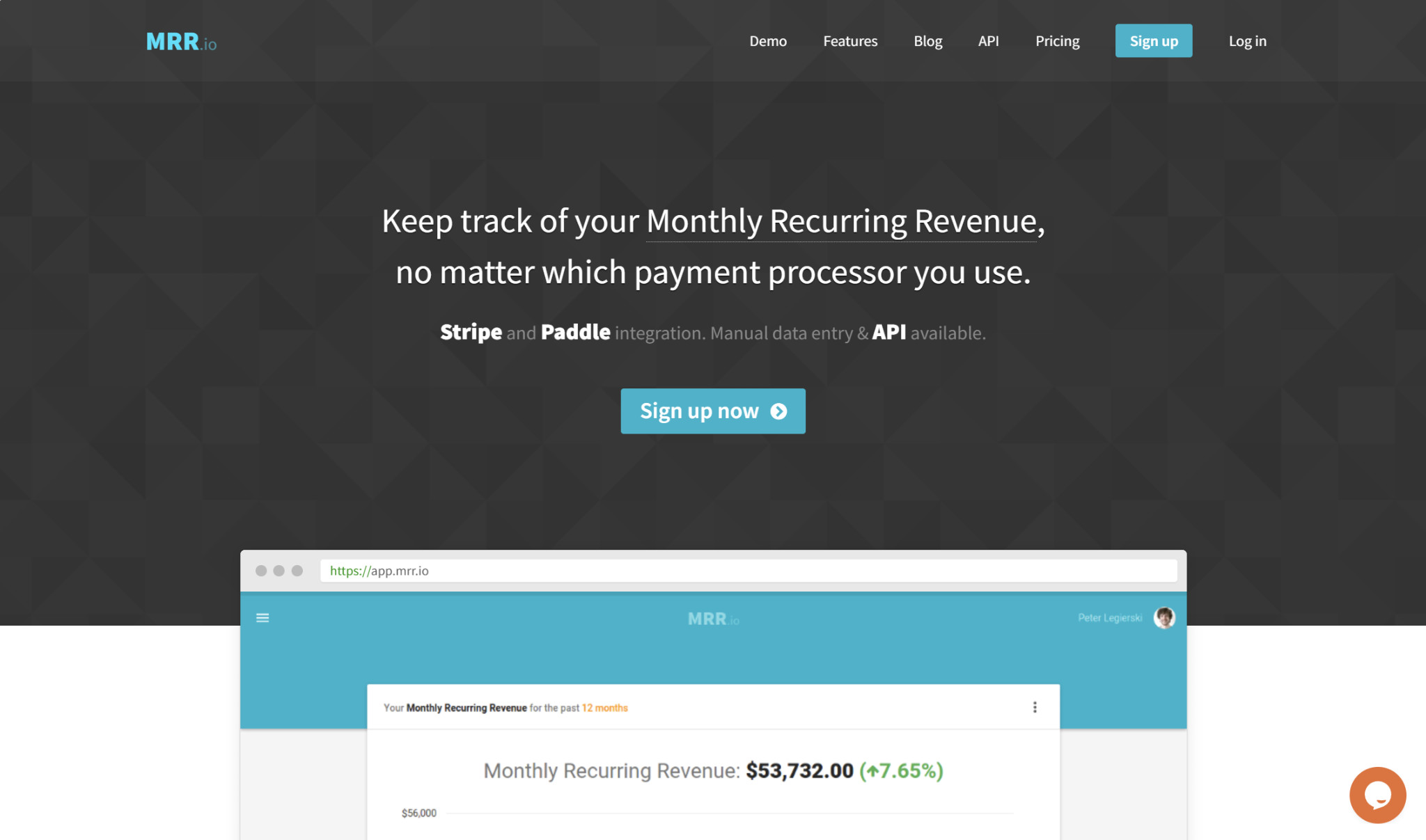 MRR.io: Best for Bare-Bones MRR Tracking