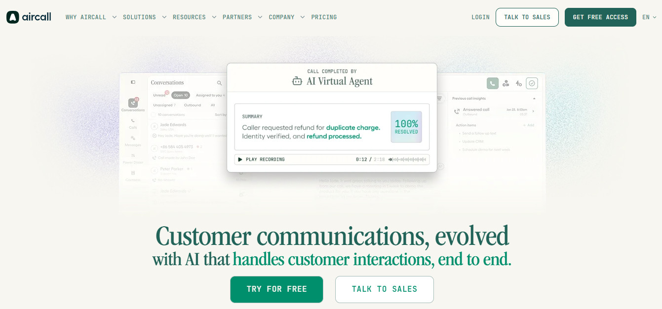 Aircall as the Foundation