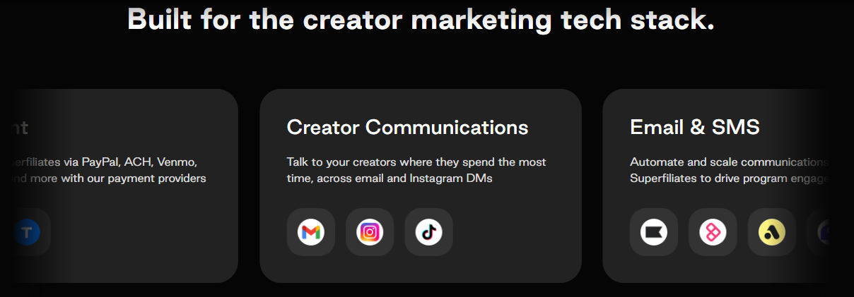 Superfiliate Creator Marketplace Comparison