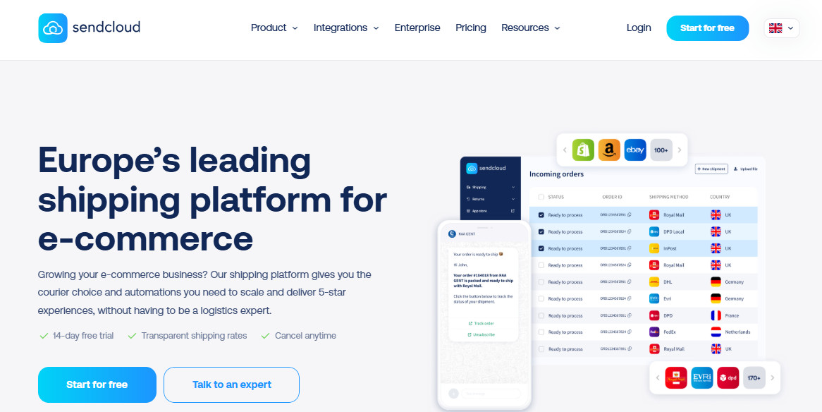 Sendcloud - Best for European Dental Labs