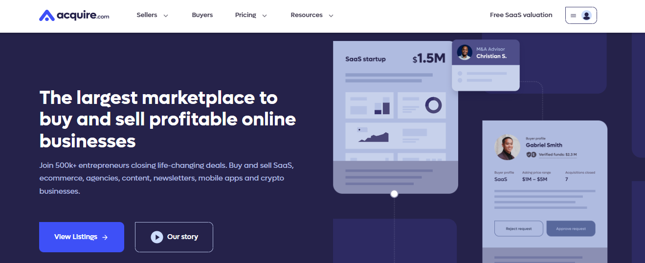 Acquire.com: The Tech-Focused Startup Exchange