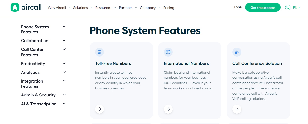Aircall Setup