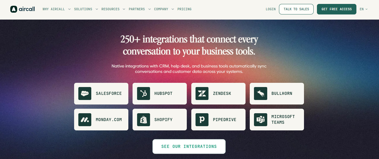 Aircall Integrations