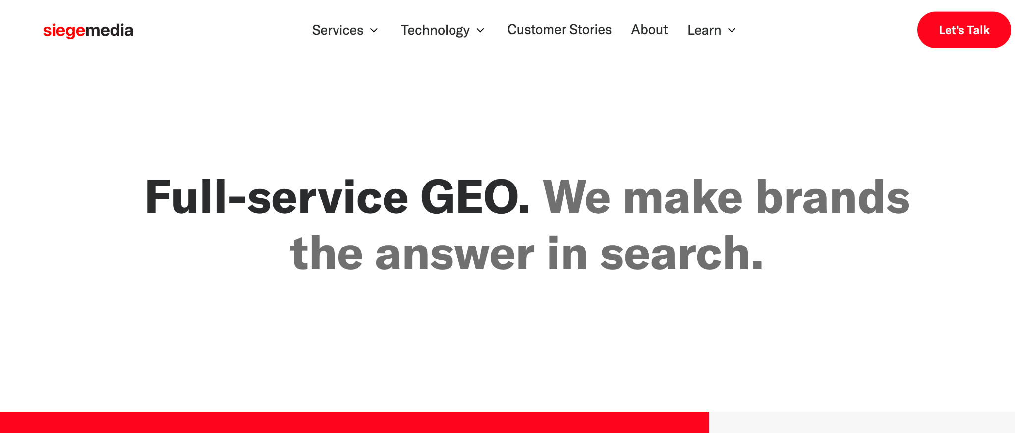 Siege Media - Best For SEO & Content Led Visibility