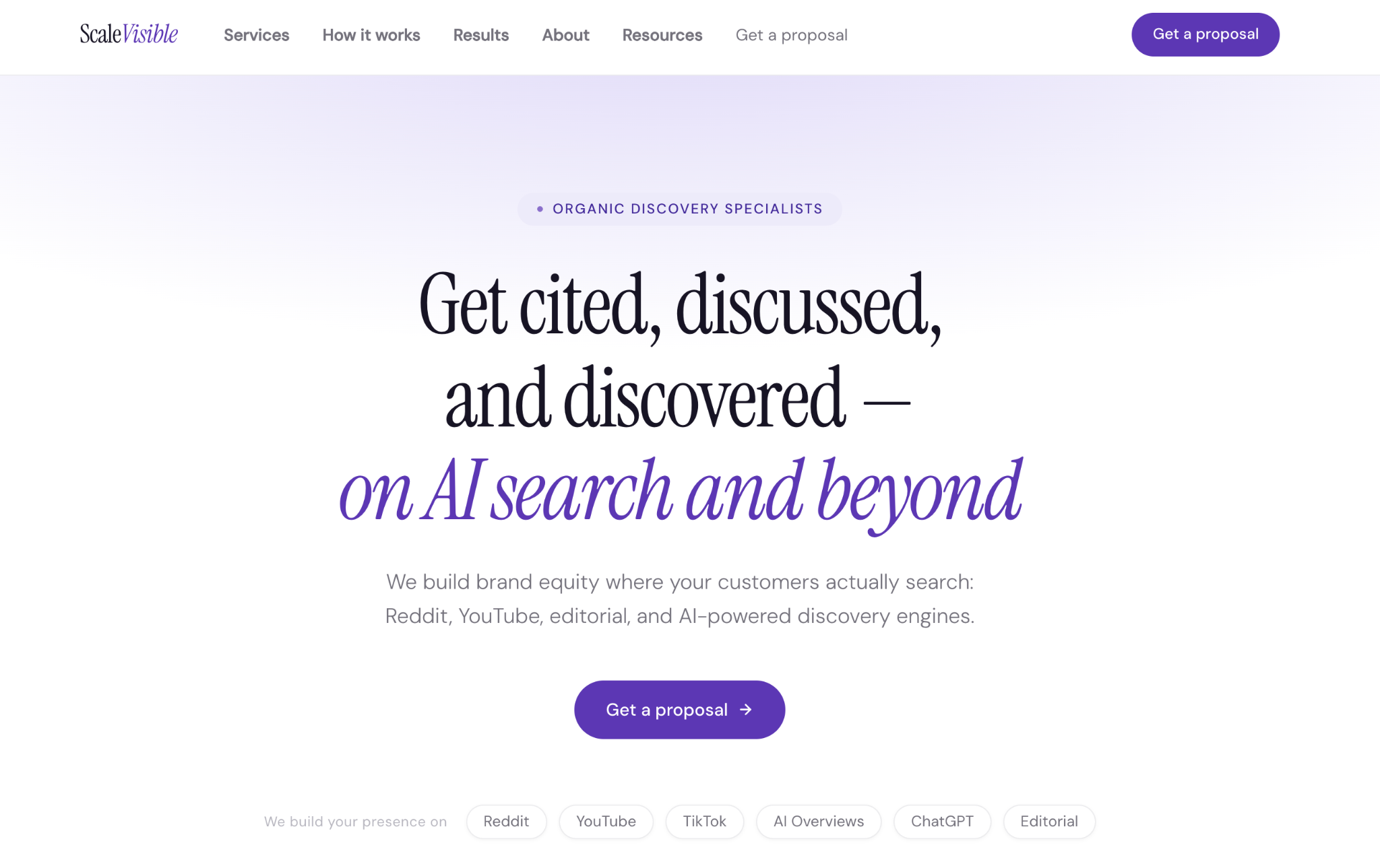 ScaleVisible - Best for Organic LLM Visibility Strategy