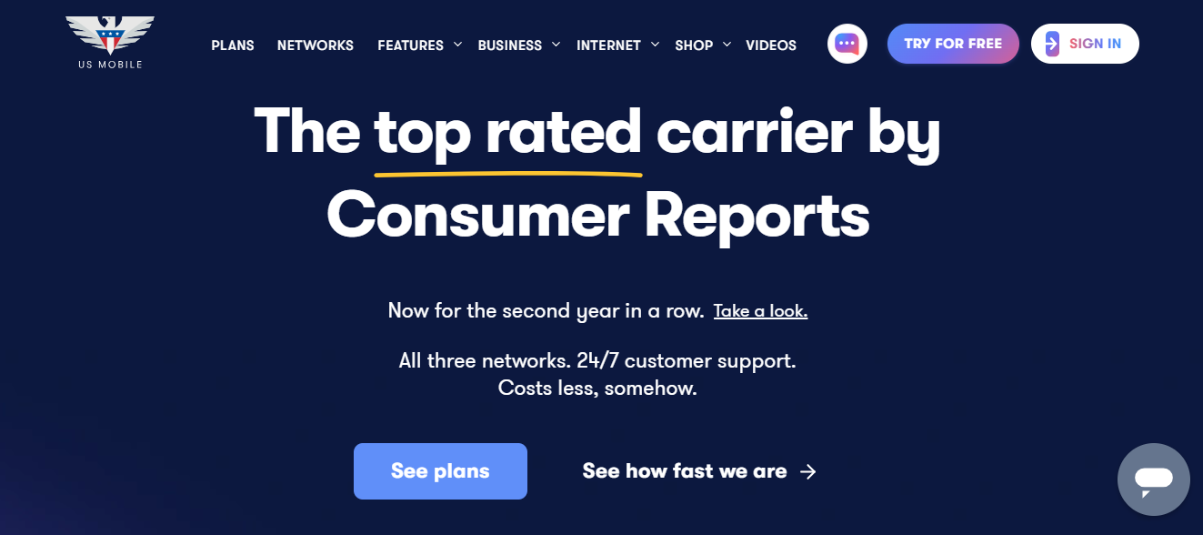 US Mobile: Best For Multi-Network Flexibility