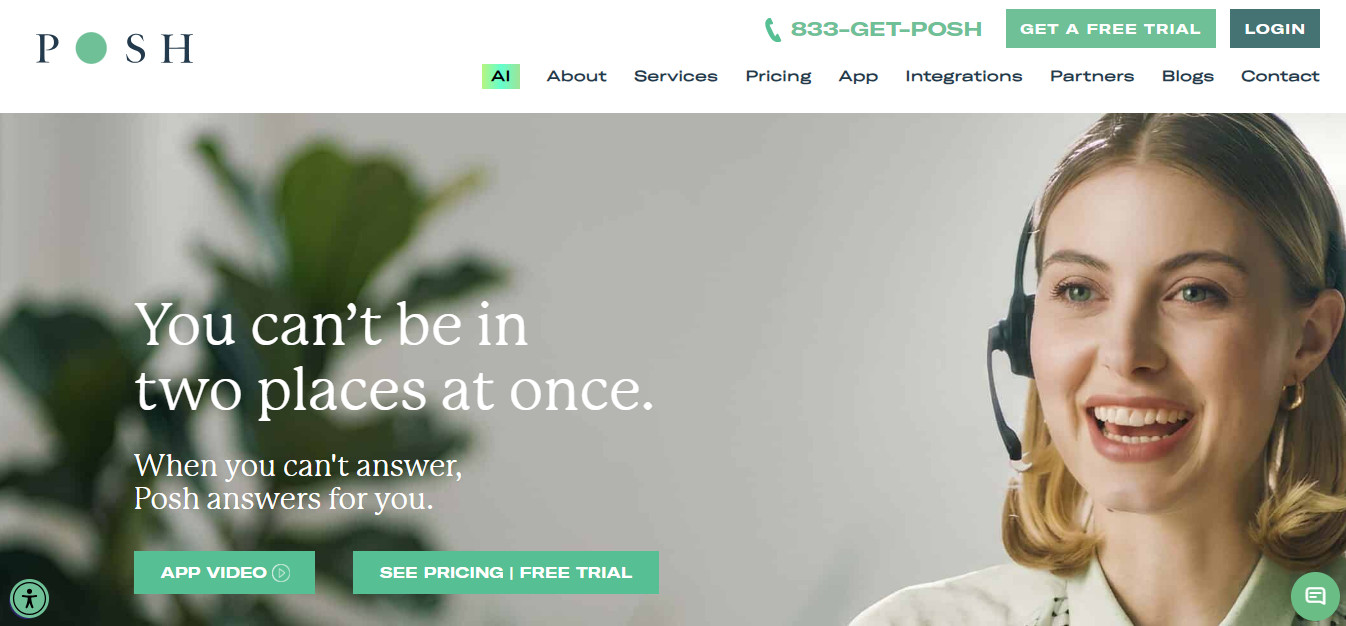 Posh Best Live Virtual Receptionist Platform