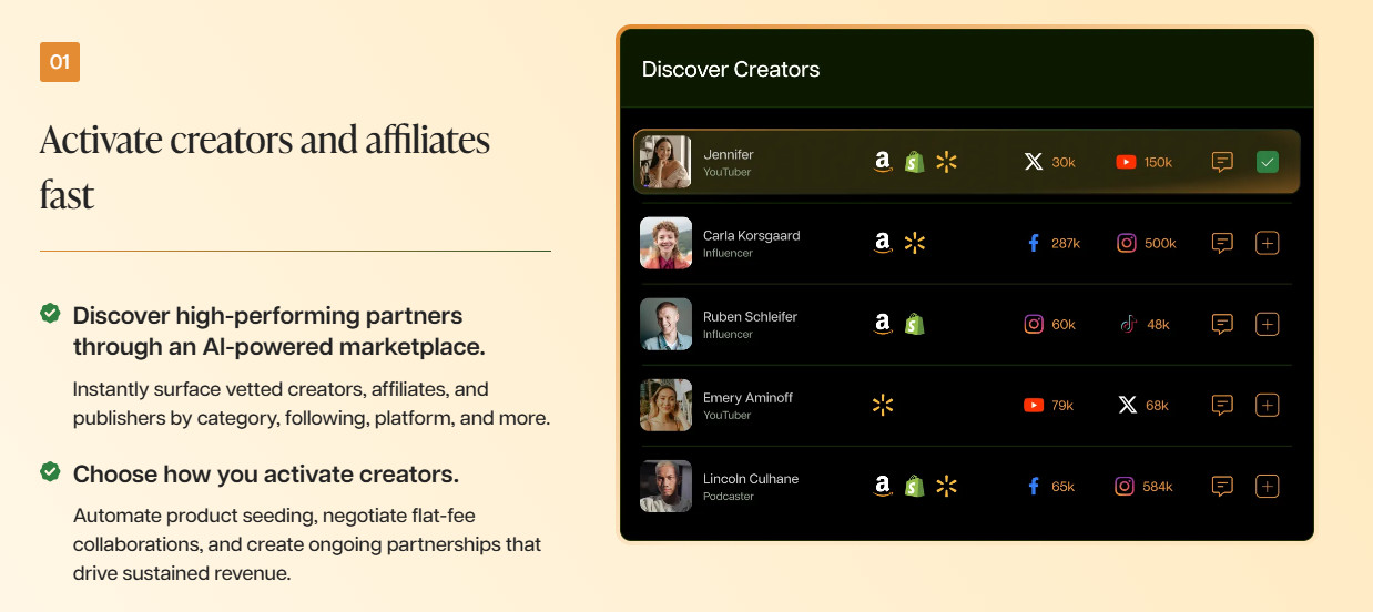 levanta discover creators