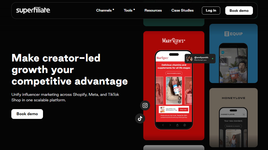 Superfiliate for Creator-Led Shopify Brands