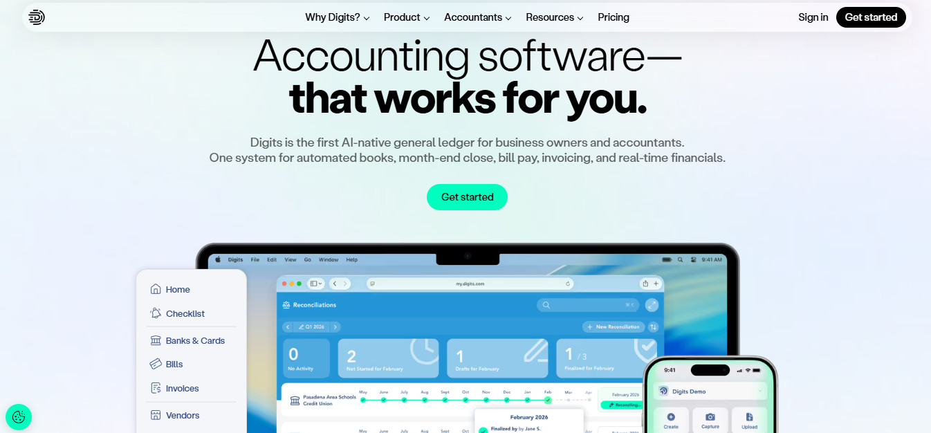 Digits: Best for Agentic Accounting, AP, and AR