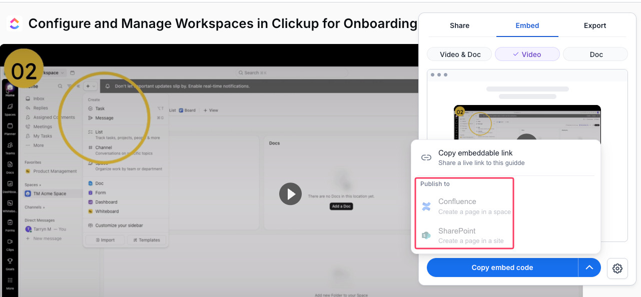 Publish to SharePoint