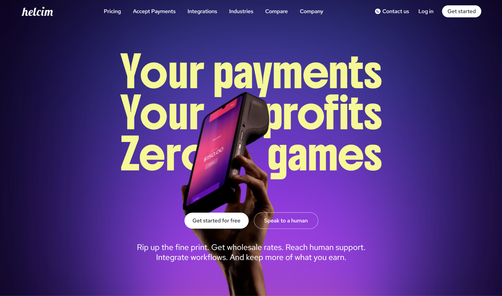 Helcim: Best for High-Volume Businesses
