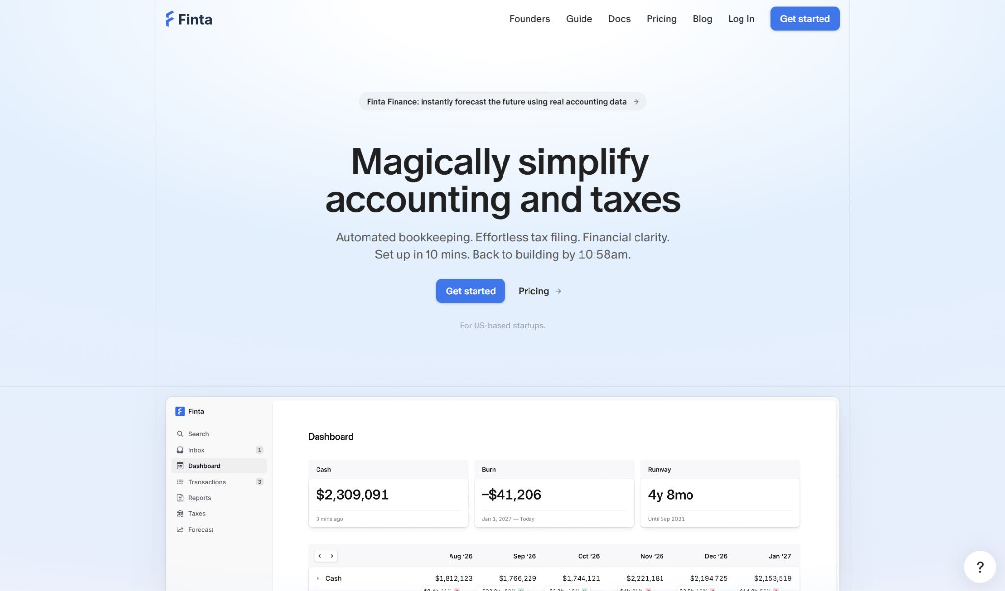 Finta: Best for Tax Accounting