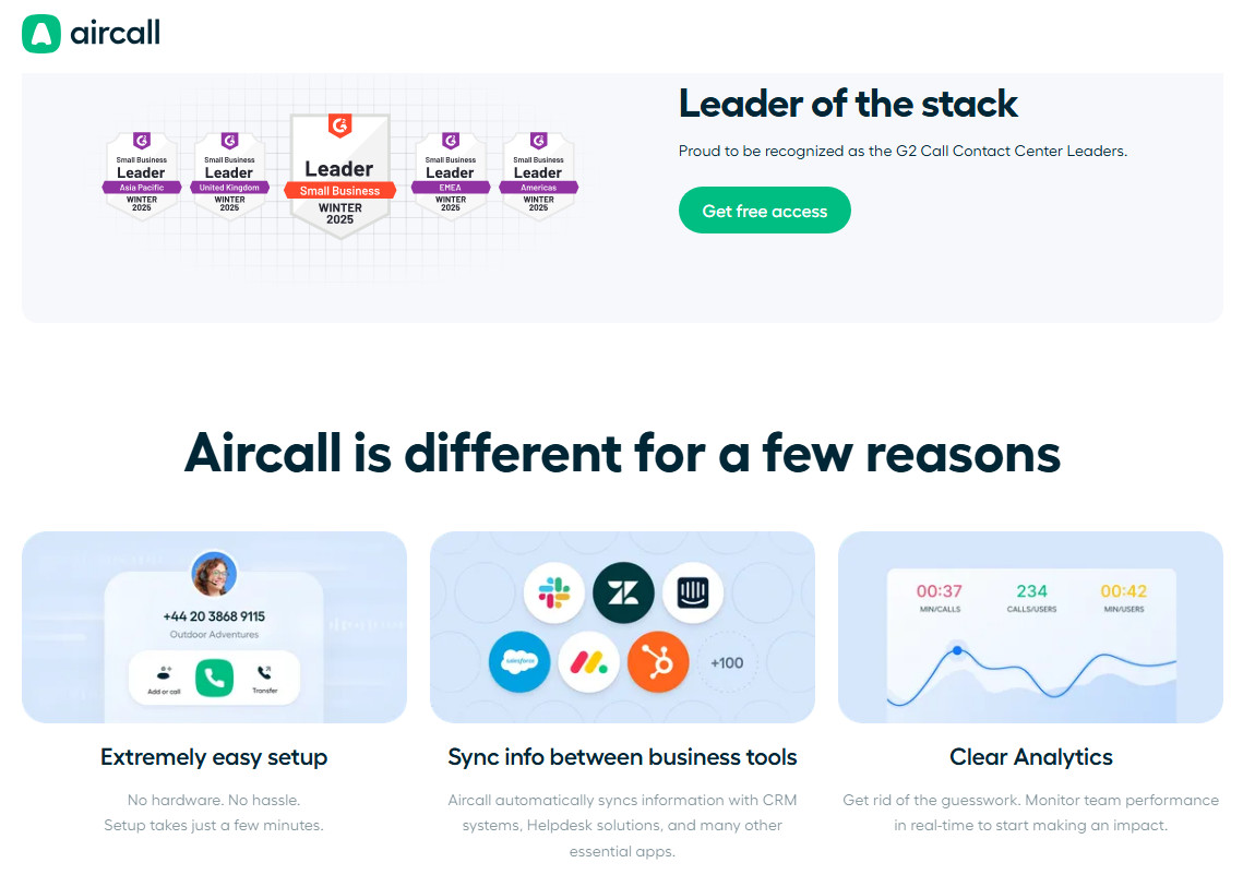 aircall website